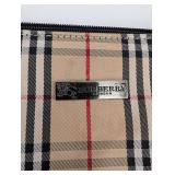 Burberry London Nova Check Tote Bag - Beige with Black/Red Plaid, Zip Closure