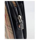 Burberry London Nova Check Tote Bag - Beige with Black/Red Plaid, Zip Closure