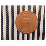 Fendi Roma Patch Wallet - Beige/Black Stripes Leather - Made in Italy