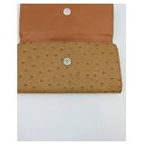 PRADA Milano Ostrich Leather Wallet