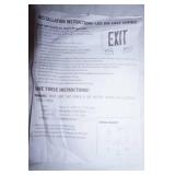 NEW LED Die Cast Combo EXIT Sign & Emergency Lighting