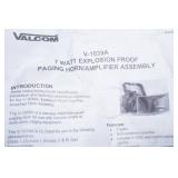 (1ct) NEW Valcom Paging Horn/Amplifier & Assembly