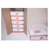 (6ct) NEW Indoor LED Lighted Exit Sign. Model 3BA32