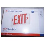 (6ct) NEW Indoor LED Lighted Exit Sign. Model 3BA32