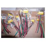 NEW Electrical Wiring Harness Connector Pigtails & bracket mounts