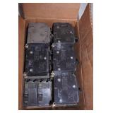 Assortment of Circuit Breakers. Square D QO series