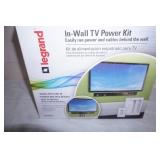 (4ct) Legrand Wiremold In-Wall TV Power Kits. Model CPT306W-V1