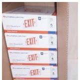 (4ct) NEW Indoor LED Lighted Exit Sign. Model 3BA32