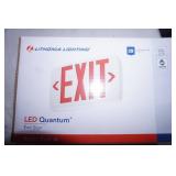 (4ct) NEW Indoor LED Lighted Exit Sign. Model 3BA32