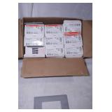 LeGrand metal wall plates SS82; LeGrand GFCI Hos[. Grade Receptacle 2097 GTR GREY