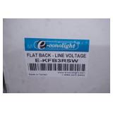 (2ct) NEW ecolight Flat Back Line Voltage Track Heads. Model E-KFB3RSW