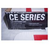 NEW Exit Signs. (1ct) Lithonia Lighting Extreme All-Conditions Exit Sign; Hubbell Lighting Compass CER Trade Select Emergency Exit Sign (red or green)