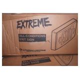 NEW Exit Signs. (1ct) Lithonia Lighting Extreme All-Conditions Exit Sign; Hubbell Lighting Compass CER Trade Select Emergency Exit Sign (red or green)
