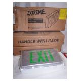 NEW (3ct) Lithonia Lighting Extreme All-Conditions Exit Sign