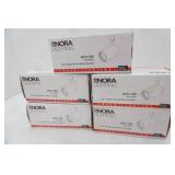 (5ct) NEW Nora Lighting NTH-106. Line Voltage Round Black Cylinder track lighting fixtures (all are white color)
