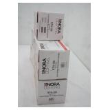 (5ct) NEW Nora Lighting NTH-106. Line Voltage Round Black Cylinder track lighting fixtures (all are white color)