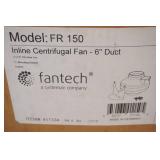 NEW Fintech FR 150 Inline Centrifugal Fan for 6" ducting