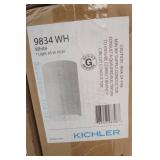 NEW (3ct) Kichler Flush Mount Indoor Ceiling Fixture. 9834WH 1-Light. 65W. BR30