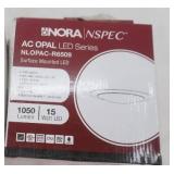 (4ct) NEW Nora AC Opal Led Series. Surface Mounted LED Lights.
