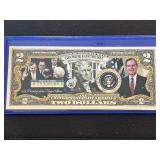 George H.W. Bush $2 Dollar Federal Reserve Note