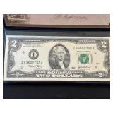 2003 Green Seal $2 Dollar Note Uncirculated