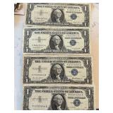 1957 Blue Seal $1 Dollar Silver Certificates