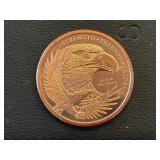 1 Ounce .999 Fine Copper Round