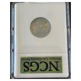 1943-D Lincoln Steel Cent NCGS MS65