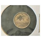 1882 1/4 Real Silver