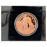 1 Ounce .999 Fine Copper Round Zombucks