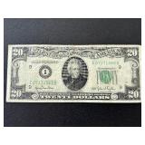1950 Green Seal $20 Dollar Federal Reserve Note