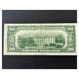 1950 Green Seal $20 Dollar Federal Reserve Note