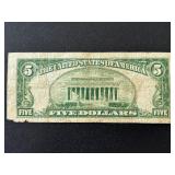 1928 C Red Seal $5 Dollar Note