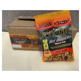 12 bags Snak Club Hot Ones-Hot Habanero Snack Mix