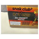 12 bags Snak Club Hot Ones-Hot Habanero Snack Mix