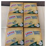 6x Lance Captains Wafers Sandwich Crackers-Sour Cream & Chive