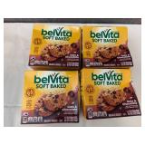 4x 5-1.76oz packs Belvita Soft Baked