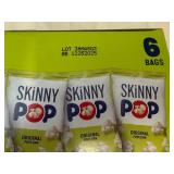 3x 6 bags Skinny Pop Original Popcorn