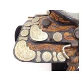 2 Collectible Miniature Leather Saddles (**Display Stand NOT included**)