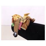 2 Collectible Miniature Leather Saddles (**Display Stand NOT included**)