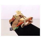 2 Collectible Miniature Leather Saddles (**Display Stand NOT included**)