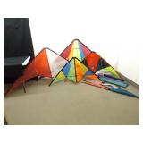 Lot of Large Used Stunt Kites and Some Spare Parts
