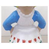 2 SOLID Concrete 21" Holland/Denmark Boy and Girl Garden Statues