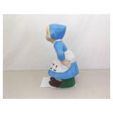 2 SOLID Concrete 21" Holland/Denmark Boy and Girl Garden Statues