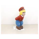 2 SOLID Concrete 21" Holland/Denmark Boy and Girl Garden Statues