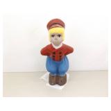 2 SOLID Concrete 21" Holland/Denmark Boy and Girl Garden Statues