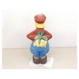 2 SOLID Concrete 21" Holland/Denmark Boy and Girl Garden Statues