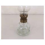 Lot of Various Vintage Glass Oil Lamps
