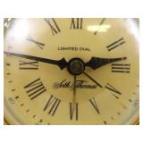 WORKING Mid Century Seth Thomas Wood Alarm Clock