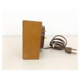 WORKING Mid Century Seth Thomas Wood Alarm Clock